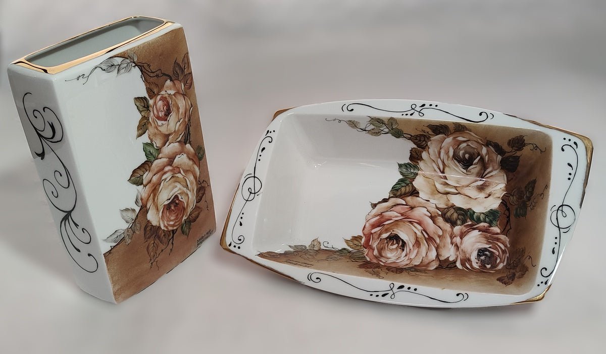 Coppia vaso + centrotavola