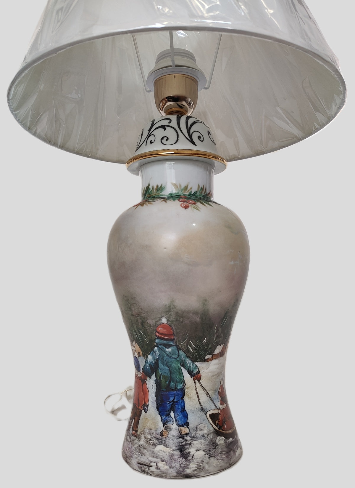 Lampada "Giochi di bimbi sulla neve"