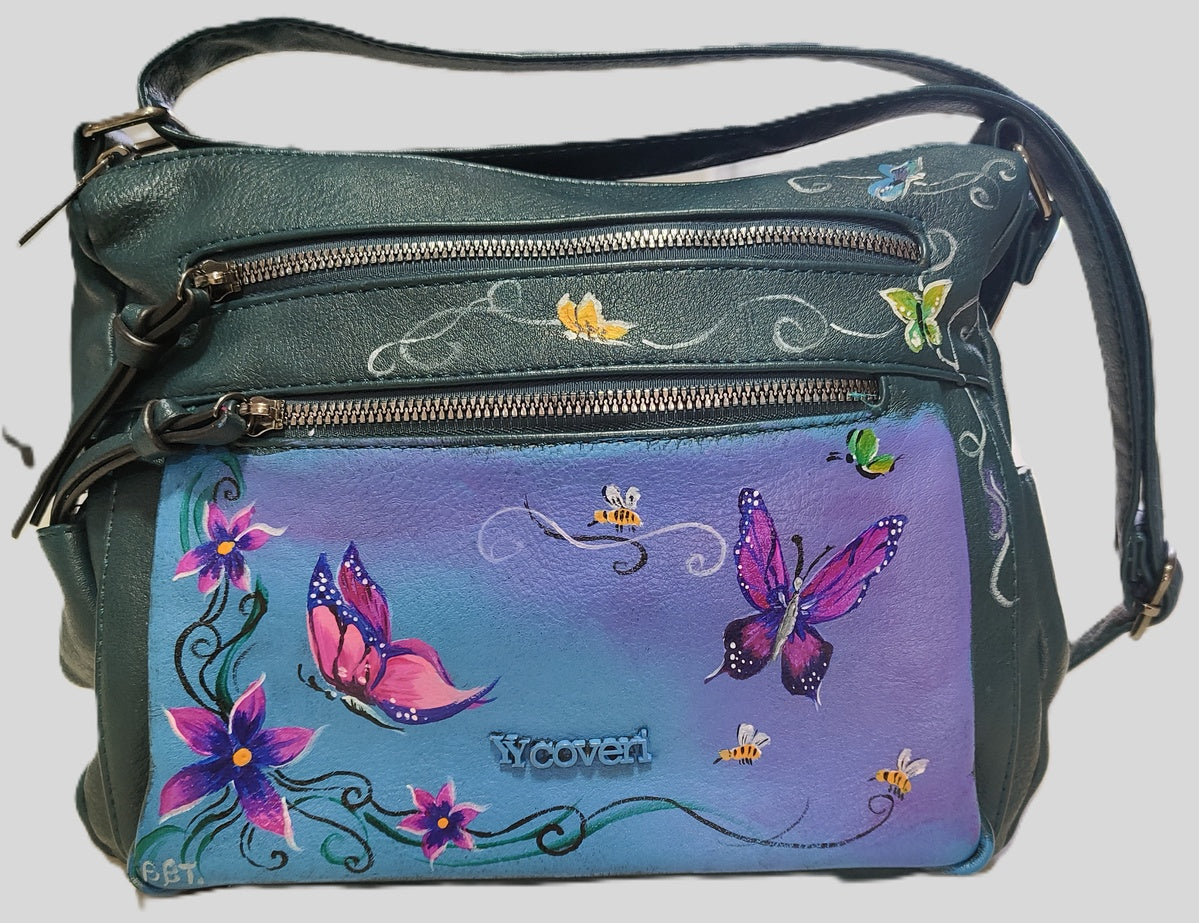 Borsa yy coveri farfalle in volo