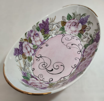 Oval Centerpiece Roses and Doodles