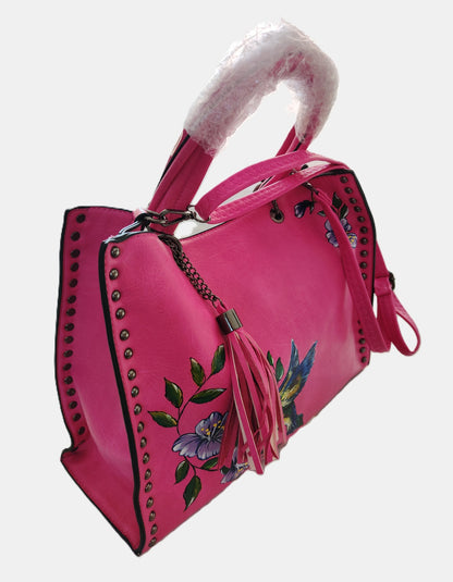 Borsa colibrì nel rosa