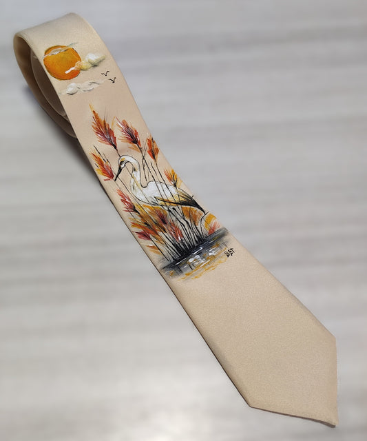 Cravatta airone
